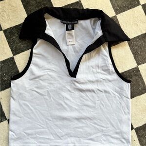 Sincerely Jules collared crop top